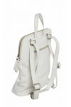 Biała torba-plecak z tłoczonym motywem czaszek