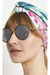 Okulary przeciwsłoneczne w transparentnych oprawkach
