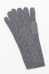 Kaszmirowe rękawiczki z zygzakową dekoracją
